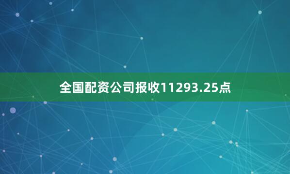 全国配资公司报收11293.25点
